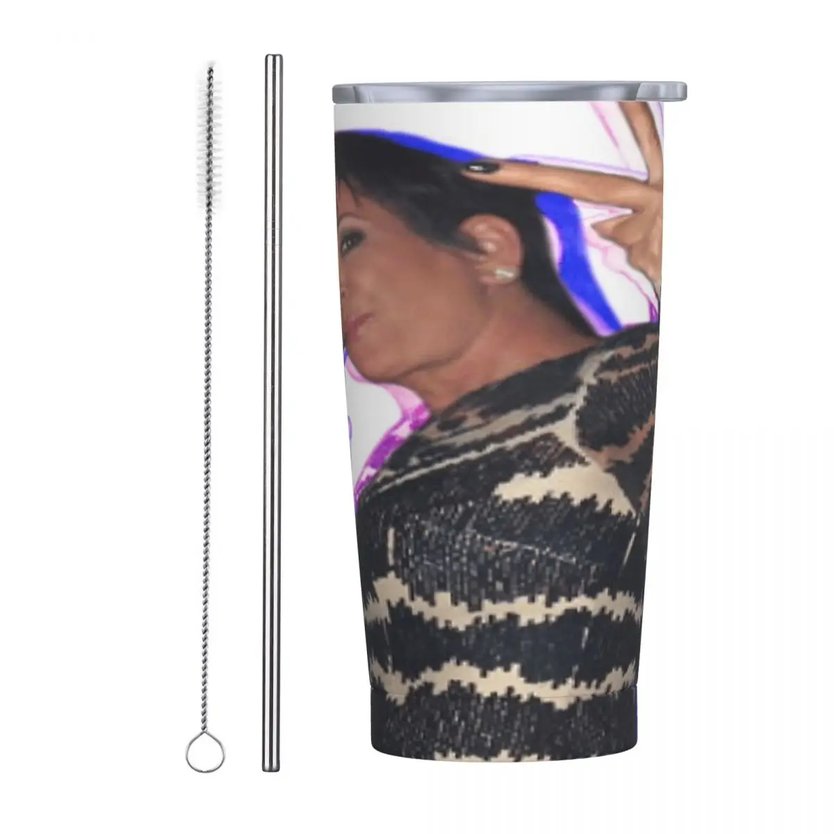 Kris Jenner Stainless Steel Mug Environmentally Friendly easy to use With straw Thermal insulation
Kris Jenner Stainless Steel Mug Environmentally Friendly easy to use With straw Thermal insulation