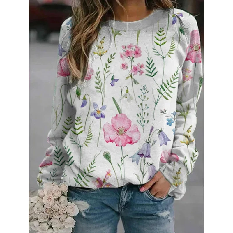 Sweatshirts Women Loose Long Sleeve Shirts Flower Printing Autumn Oversize Hoodies Pullover Streetwear Harajuku Clothes
Sweatshirts Women Loose Long Sleeve Shirts Flower Printing Autumn Oversize Hoodies Pullover Streetwear Harajuku Clothes