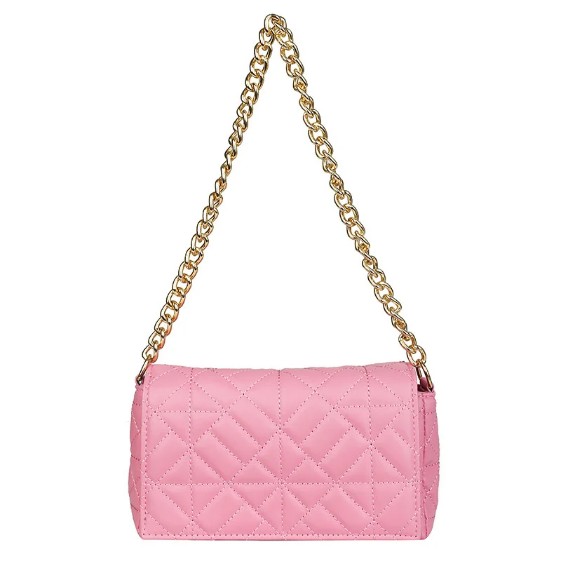 

Женская сумочка с ромбовидным узором, летняя маленькая квадратная сумка контрастных цветов с вышивкой на цепочке в стиле ретро, простая трендовая сумка через плечо, 2023