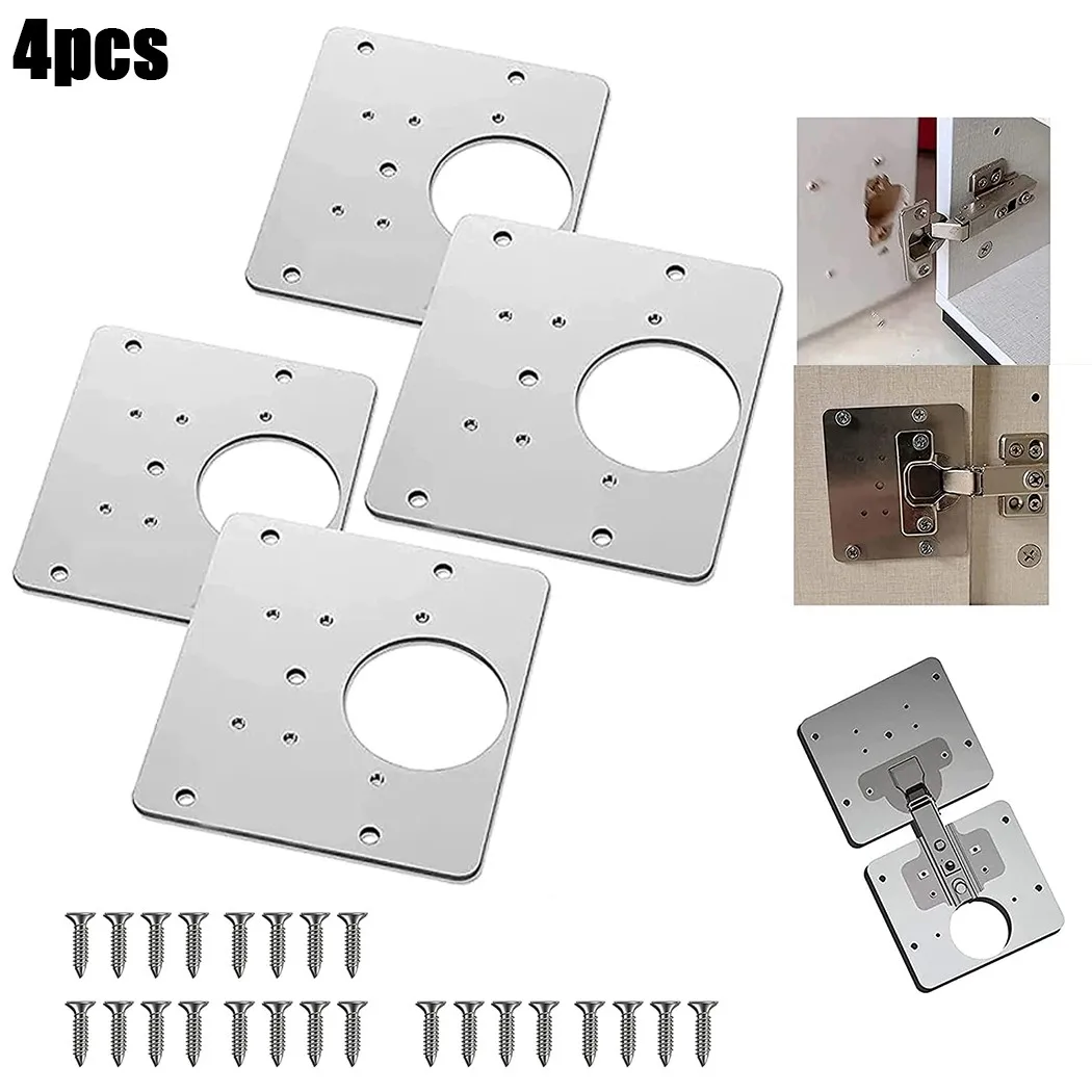 1PCS Stainless Steel Hinge Repair Plate For Cabinet Drawer Window Door Repair Mount Tool Home Hardware Accessories
1PCS Stainless Steel Hinge Repair Plate For Cabinet Drawer Window Door Repair Mount Tool Home Hardware Accessories