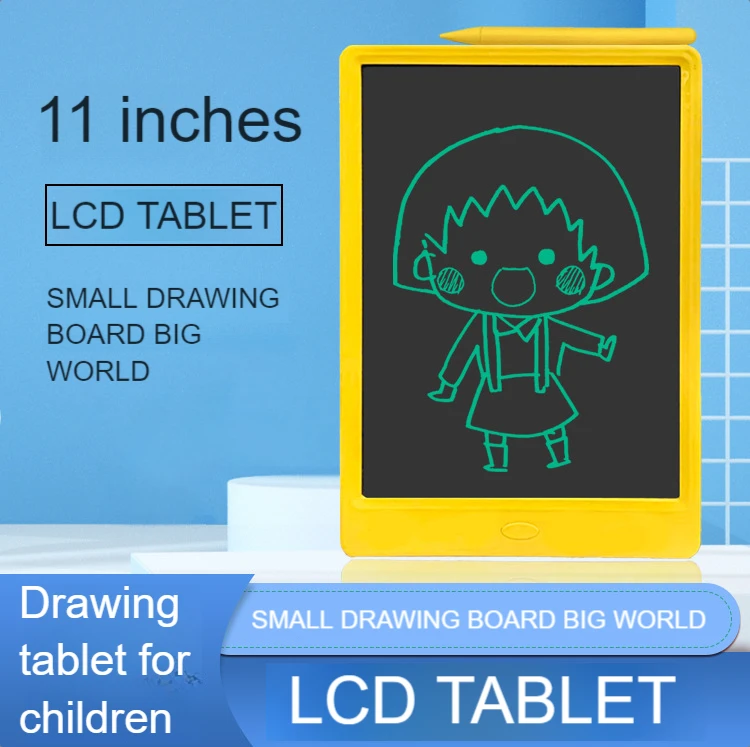 11 Inch Ultrathin Full Screen LCD Writing Tablet Built-in Button Battery Innovative Drawing Pad Memo Board with Magnetic Pen
11 Inch Ultrathin Full Screen LCD Writing Tablet Built-in Button Battery Innovative Drawing Pad Memo Board with Magnetic Pen