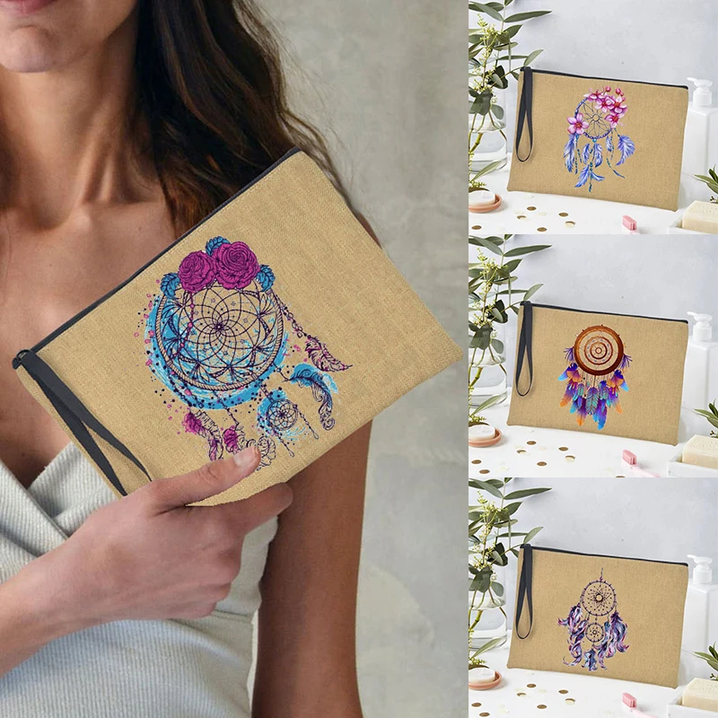 Magic Dreamcatcher Pattern Girl Stationery Bags Universal Storage Bag Linen Portable Cosmetic Bag Girl Favorite Gift Travel Bags
Magic Dreamcatcher Pattern Girl Stationery Bags Universal Storage Bag Linen Portable Cosmetic Bag Girl Favorite Gift Travel Bags