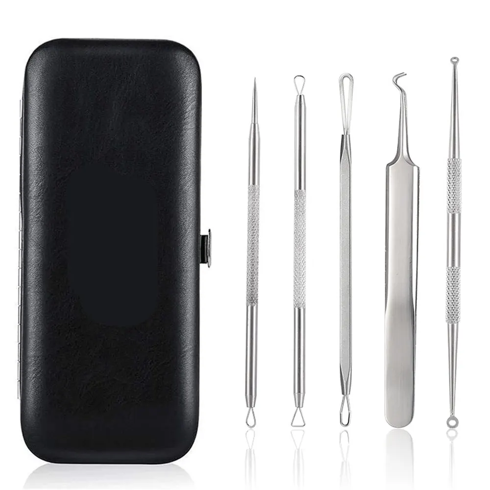 5 Pcs Blackhead Remover Tools Comedone Extractor Acne Removal Kit for Blemish Whitehead Popping Zit Removing for Nose Face
5 Pcs Blackhead Remover Tools Comedone Extractor Acne Removal Kit for Blemish Whitehead Popping Zit Removing for Nose Face