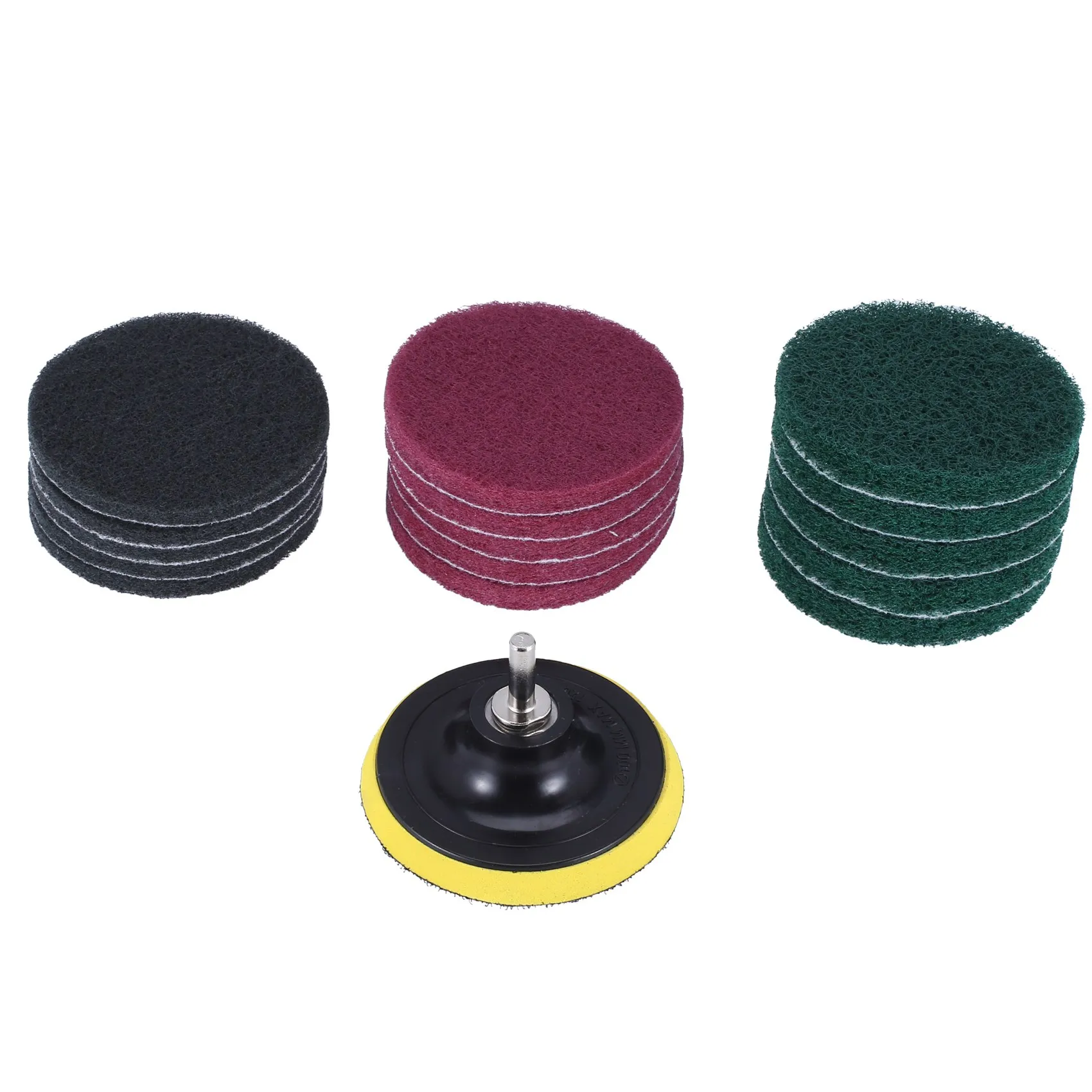 16Pcs 4 Inch Drill Power Brush Tile Scrubber Scouring Pad Cleaning Kit with 4 Inch Disc Pad Holder 3 Different Stiffness
16Pcs 4 Inch Drill Power Brush Tile Scrubber Scouring Pad Cleaning Kit with 4 Inch Disc Pad Holder 3 Different Stiffness