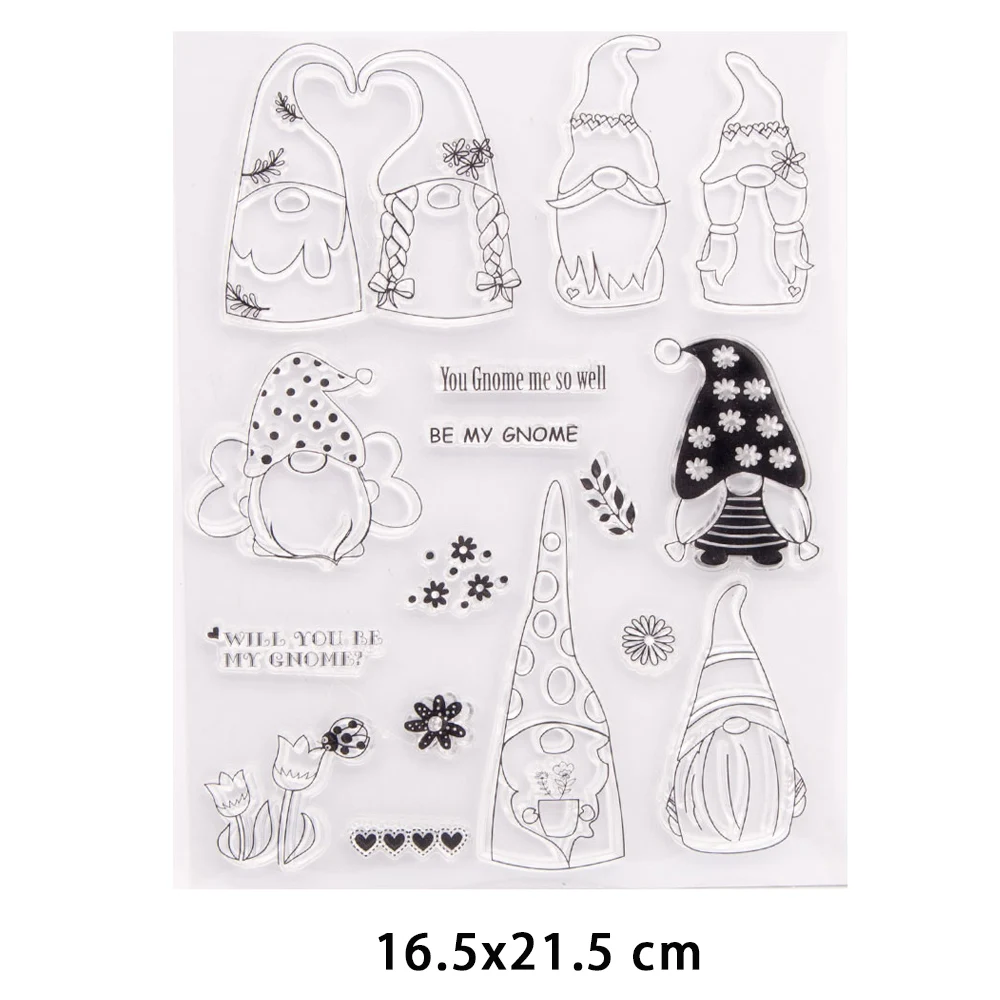 New Arrival Gnome Clear Stamps for DIY Scrapbooking Crafts Stencil Fairy Plants Rubber Stamps Card Make Photo Album Decor
New Arrival Gnome Clear Stamps for DIY Scrapbooking Crafts Stencil Fairy Plants Rubber Stamps Card Make Photo Album Decor