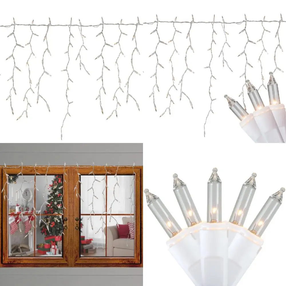 Luxurious 18ft Spruce-up your Home & Garden with these Sparkling Count Mini Icicle Clear White Twinkle Lights - Perfect for Deco
Luxurious 18ft Spruce-up your Home & Garden with these Sparkling Count Mini Icicle Clear White Twinkle Lights - Perfect for Deco