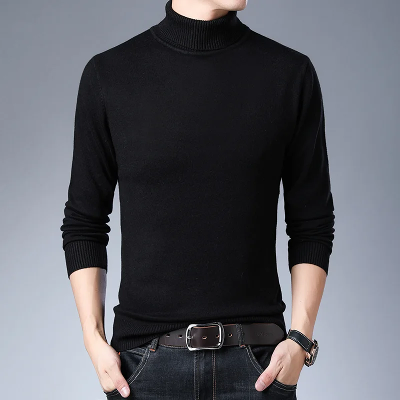 Men Cashmere Cotton Turtleneck Sweater Slim Fit Basic Pullover Male Knitted Sweater High Collar Solid Color Autumn Winter Tops
Men Cashmere Cotton Turtleneck Sweater Slim Fit Basic Pullover Male Knitted Sweater High Collar Solid Color Autumn Winter Tops