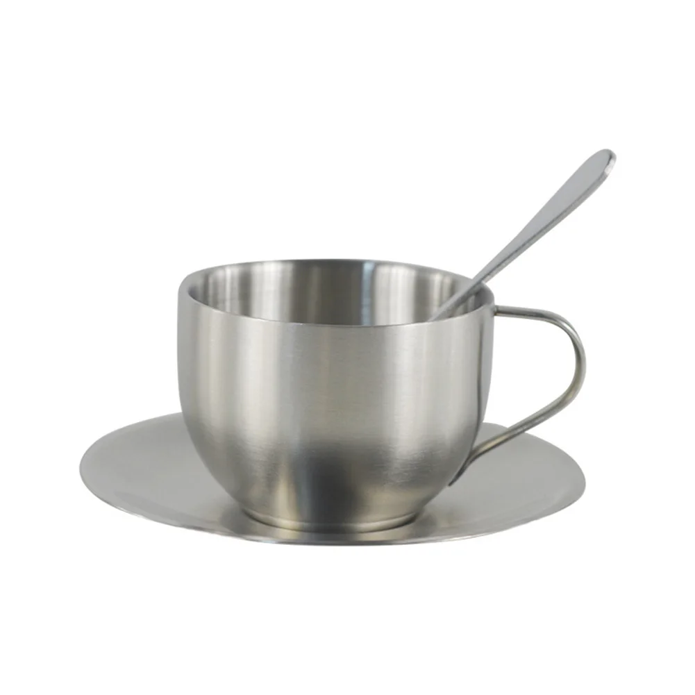 Набор кружек для кофе, пива, напитков, сока, молока, пикника, чая, воды, 180 мл/200 мл, набор серебристого цвета с ложкой + ковриком из нержавеющей стали
Набор кружек для кофе, пива, напитков, сока, молока, пикника, чая, воды, 180 мл/200 мл, набор серебристого цвета с ложкой + ковриком из нержавеющей стали