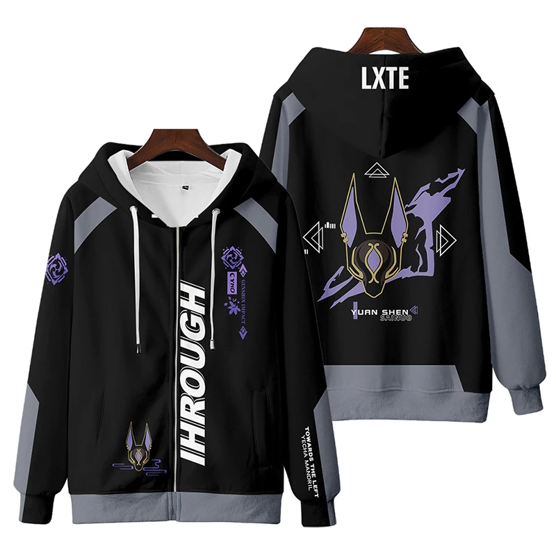 New in Genshin Impact Zip Up Women Men Hoodie Sweatshirt Streetwear Hip Hop Zipper Hooded Jacket Cyno Cosplay Costumes
New in Genshin Impact Zip Up Women Men Hoodie Sweatshirt Streetwear Hip Hop Zipper Hooded Jacket Cyno Cosplay Costumes
