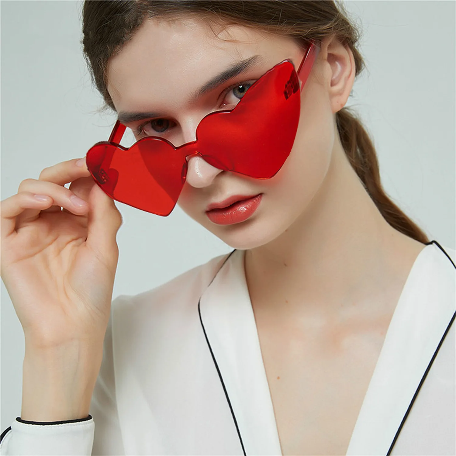 Heart Sunglasses Women Love Heart Shaped Luxury Designer Candy Color Female Rimless Glasses Pink Shades Lentes De Sol Mujer
Heart Sunglasses Women Love Heart Shaped Luxury Designer Candy Color Female Rimless Glasses Pink Shades Lentes De Sol Mujer