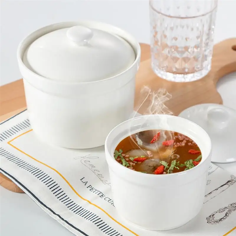 Ceramic Stew Bowl Soup Pot Restaurant Dessert Cup With Lid Egg Cup Stewed Pot Soup Cup For Home Soup Bowls Ceramic Tableware
Ceramic Stew Bowl Soup Pot Restaurant Dessert Cup With Lid Egg Cup Stewed Pot Soup Cup For Home Soup Bowls Ceramic Tableware