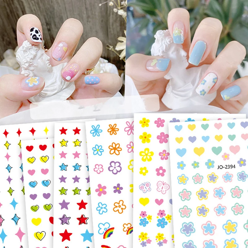 Popular New Nail Art Candy Colored Star Flower Sweet Lovely DIY Decorative Fresh INS Beautiful Casual Fashion Nail Stickers 
Popular New Nail Art Candy Colored Star Flower Sweet Lovely DIY Decorative Fresh INS Beautiful Casual Fashion Nail Stickers