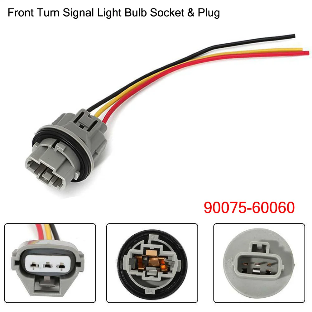 Pigtail For Tacoma Connector Front Plastic Turn Signal Light 1 Pcs 3-way Bulb Socket Plug Car Accessories Brand New
Pigtail For Tacoma Connector Front Plastic Turn Signal Light 1 Pcs 3-way Bulb Socket Plug Car Accessories Brand New