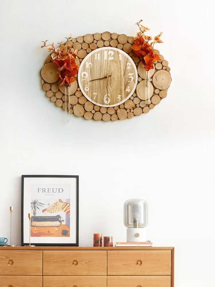 Pure handmade solid wood mute round clock wall clock living room home clock modern minimalist creative homestay wall hanging
Pure handmade solid wood mute round clock wall clock living room home clock modern minimalist creative homestay wall hanging