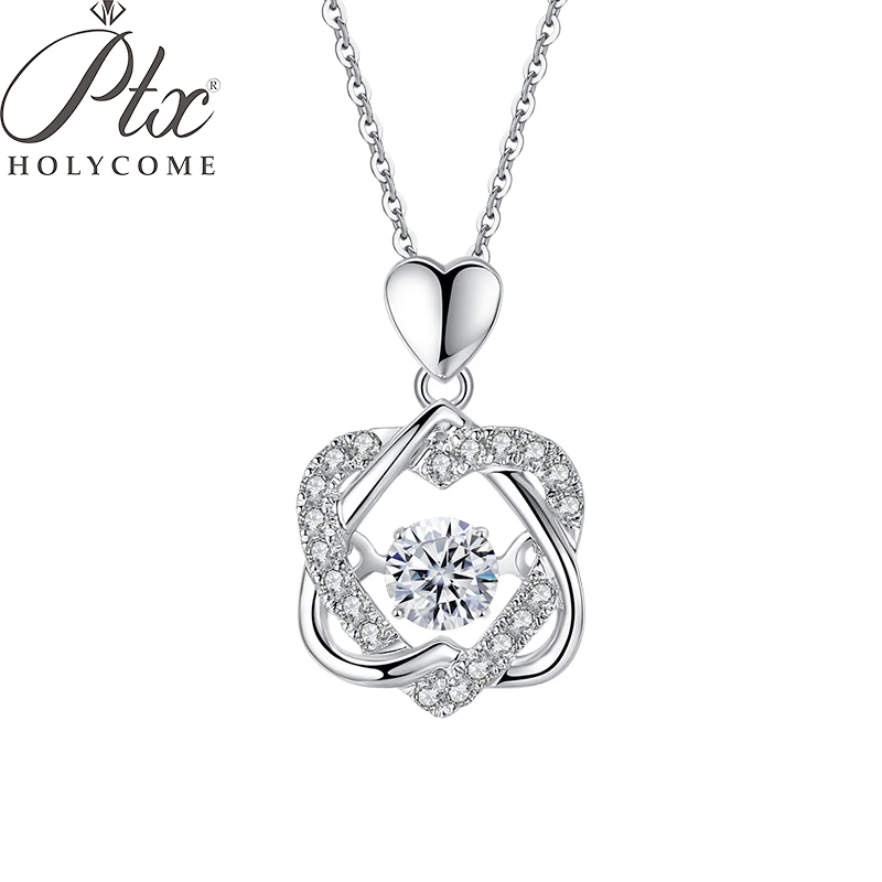 PTX Holycome 1.0ct Moissanite Pendant Necklace S925 Sterling Silver Color Choker Statement Necklace Women Jewelry With Box Chain
PTX Holycome 1.0ct Moissanite Pendant Necklace S925 Sterling Silver Color Choker Statement Necklace Women Jewelry With Box Chain