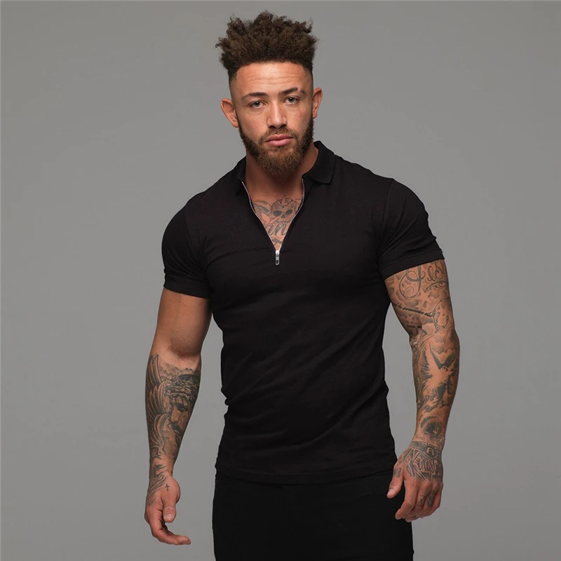 Man Fashion Shirt Casual Fashion Plain Color Short Sleeve High Quality Slim Polo Shirt Men Fitness
Man Fashion Shirt Casual Fashion Plain Color Short Sleeve High Quality Slim Polo Shirt Men Fitness