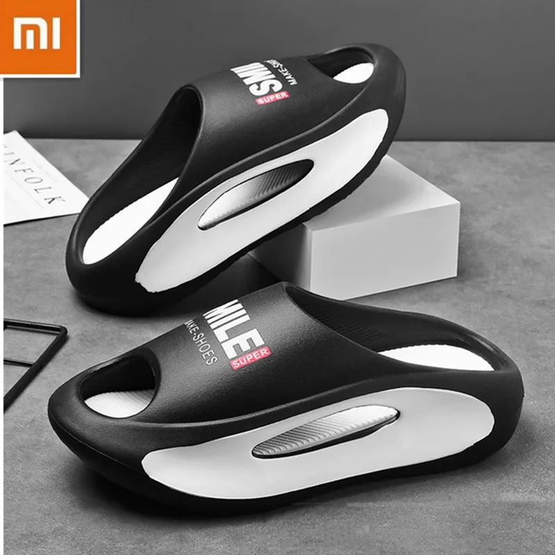 Сланцы Xiaomi кроссовки для женщин и мужчин, мягкие спортивные сандалии на толстой платформе, Эва, Повседневная пляжная обувь с вырезами, унисекс
Сланцы Xiaomi кроссовки для женщин и мужчин, мягкие спортивные сандалии на толстой платформе, Эва, Повседневная пляжная обувь с вырезами, унисекс