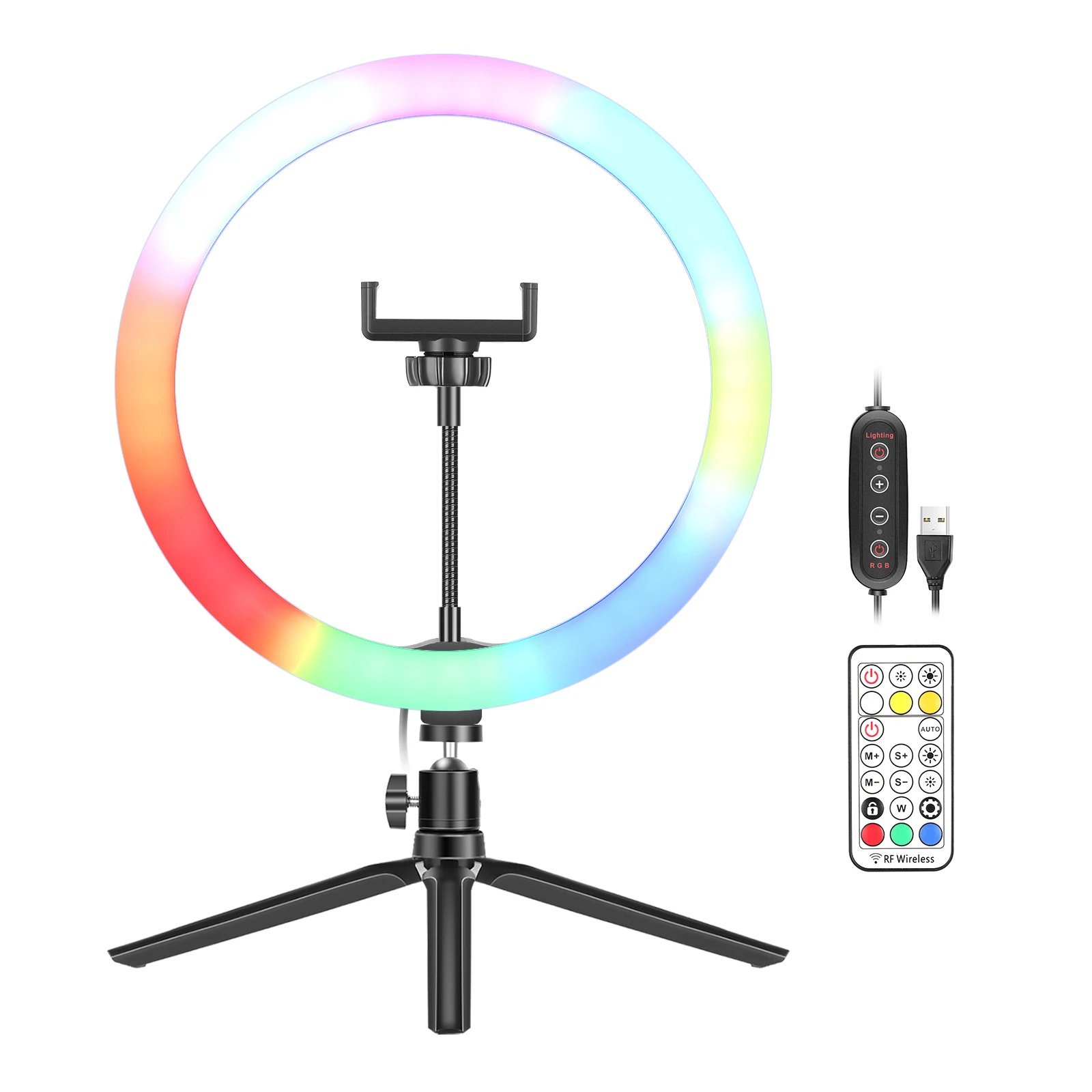 Neewer 12-inch RGB Ring Light Selfie Light Ring And Tripod Stand,Remote Control For Makeup/Live Streaming/YouTube/Video Shooting
Neewer 12-inch RGB Ring Light Selfie Light Ring And Tripod Stand,Remote Control For Makeup/Live Streaming/YouTube/Video Shooting