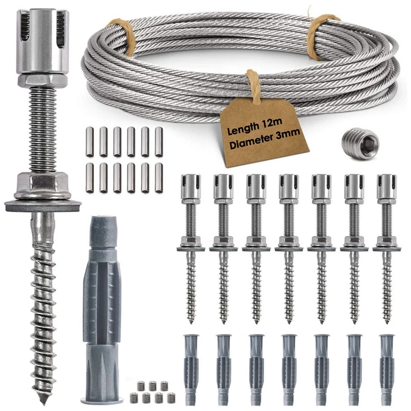 Stainless Steel Wire Cable Trellis System Kit For Climbing Plants Vines And Green Wall With Wall Brackets
Stainless Steel Wire Cable Trellis System Kit For Climbing Plants Vines And Green Wall With Wall Brackets