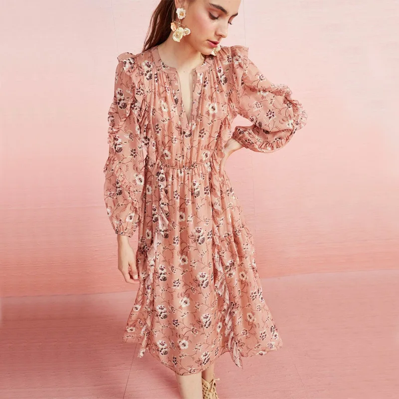 Новинка Весна 2023, женское шифоновое Цветочное платье, облегающее платье с длинным рукавом
Новинка Весна 2023, женское шифоновое Цветочное платье, облегающее платье с длинным рукавом