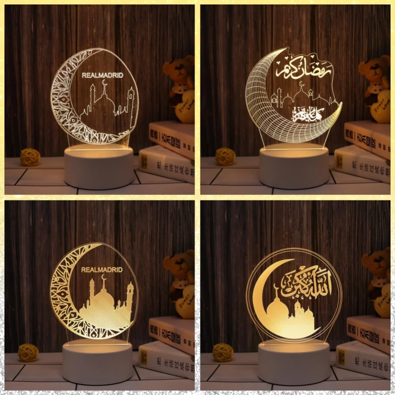 Eid Mubarak 3D Lamp Acrylic LED Night Light Ramadan Decorations for Home Bedroom Cute Valentine's Day Eid Ramadan Kareem Gifts
Eid Mubarak 3D Lamp Acrylic LED Night Light Ramadan Decorations for Home Bedroom Cute Valentine's Day Eid Ramadan Kareem Gifts