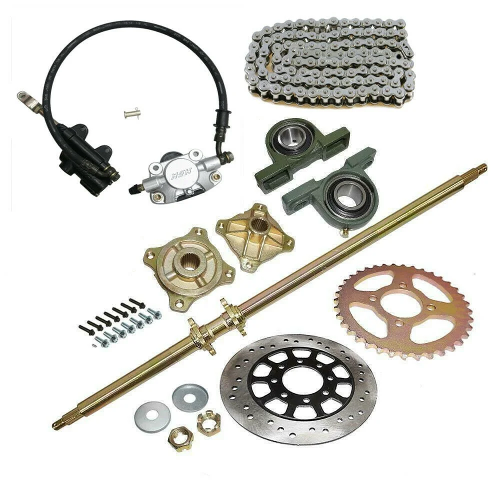 44" Live Rear Axle Kit Sprocket Hub Drift Trike + Brake Assembly for Buggy Quad Bike 50cc 110cc 150cc 200cc Cargo ATV Go kart
44" Live Rear Axle Kit Sprocket Hub Drift Trike + Brake Assembly for Buggy Quad Bike 50cc 110cc 150cc 200cc Cargo ATV Go kart