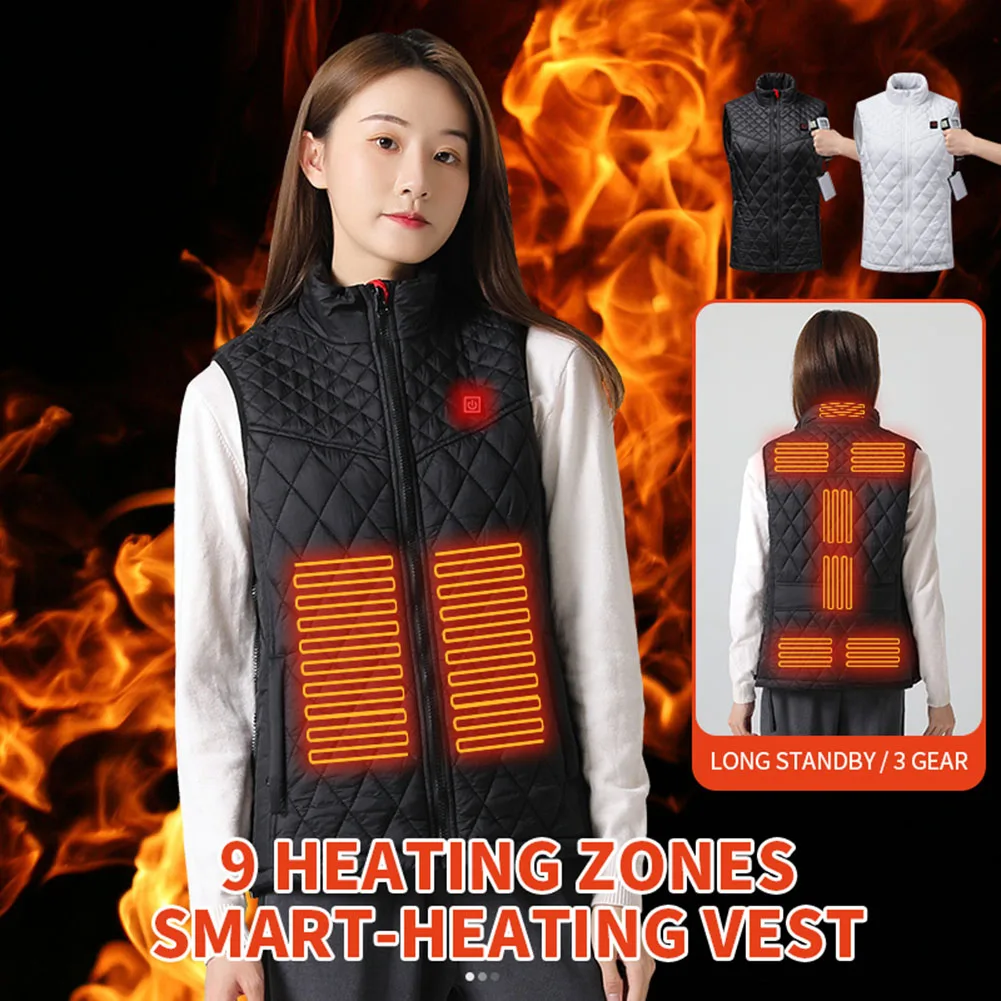 For Women White 9 Heating Areas Electric Heated Jacket USB Charging Heating Vest 3 Gear Smart Thermostat Outdoor Winter Warm
For Women White 9 Heating Areas Electric Heated Jacket USB Charging Heating Vest 3 Gear Smart Thermostat Outdoor Winter Warm