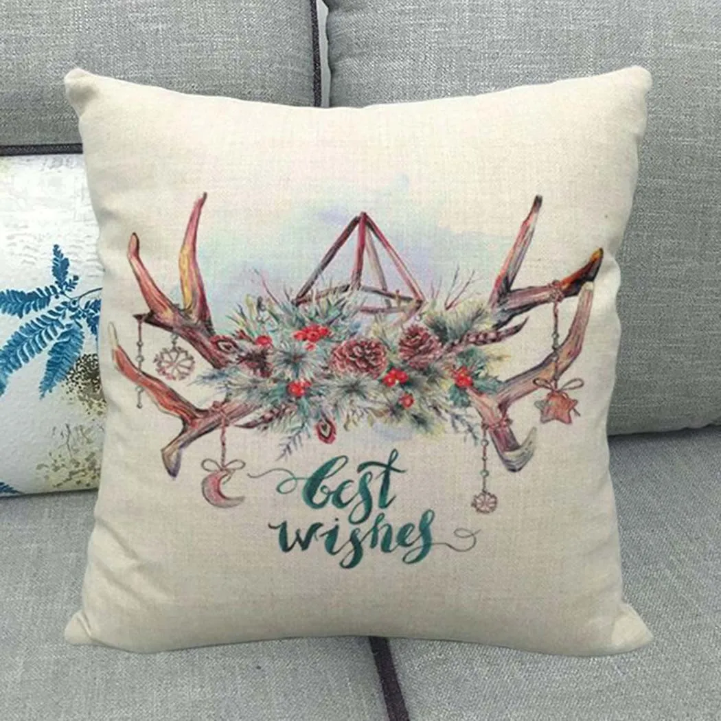 45*45 Christmas Cushion Cover Square Shape Printing Pillow Case Cotton Linen Xmas Home Sofa Chair Bedroom Pillow Case Decor
45*45 Christmas Cushion Cover Square Shape Printing Pillow Case Cotton Linen Xmas Home Sofa Chair Bedroom Pillow Case Decor