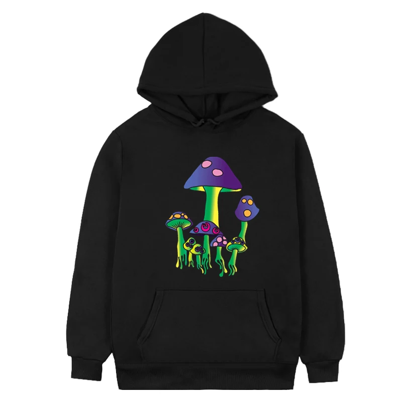 

Magic Mushrooms Hoodie Cartoon Animation Y2K ACID Style Comfortable Sweaters Are Available In Various Colors and Sizes