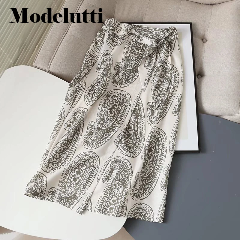 Modelutti 2023 New Spring Summer Fashion Pattern Print Split Design Skirt Women Casual Simple Lady All-match Bottoms Female
Modelutti 2023 New Spring Summer Fashion Pattern Print Split Design Skirt Women Casual Simple Lady All-match Bottoms Female