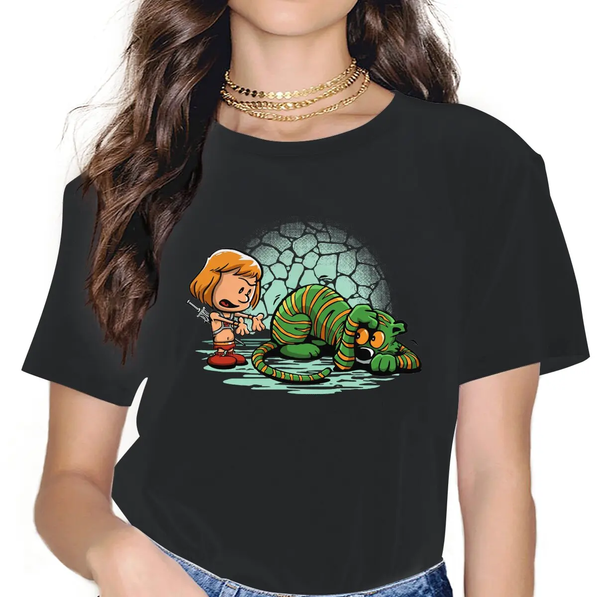 Afraid of Your Own Shadow T-Shirt Women O Neck Pure Cotton T Shirt Masters of the Universe Fantastic World Short Sleeve Tees
Afraid of Your Own Shadow T-Shirt Women O Neck Pure Cotton T Shirt Masters of the Universe Fantastic World Short Sleeve Tees