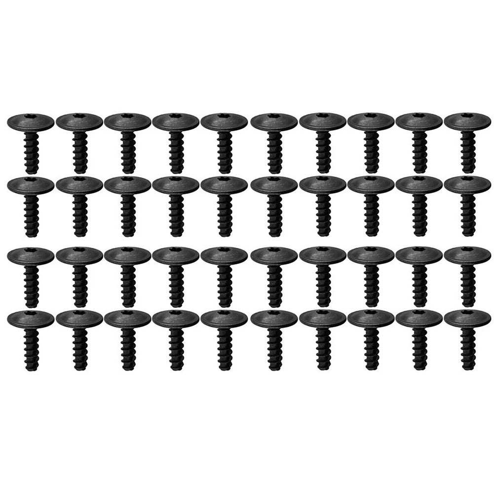 40pcs Car Fender Liner Screw Splash Guard Screws T25 Torx Drive For Golf N90775001 Auto Metal Black Clips Replacement
40pcs Car Fender Liner Screw Splash Guard Screws T25 Torx Drive For Golf N90775001 Auto Metal Black Clips Replacement