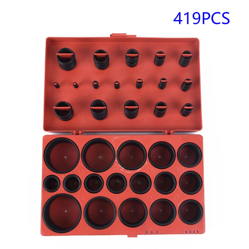 419Pcs Rubber O-ring Assortment Kit Sealing Gasket Washers For Auto Repair Professional Plumbing Air Or Gas Connections
419Pcs Rubber O-ring Assortment Kit Sealing Gasket Washers For Auto Repair Professional Plumbing Air Or Gas Connections
