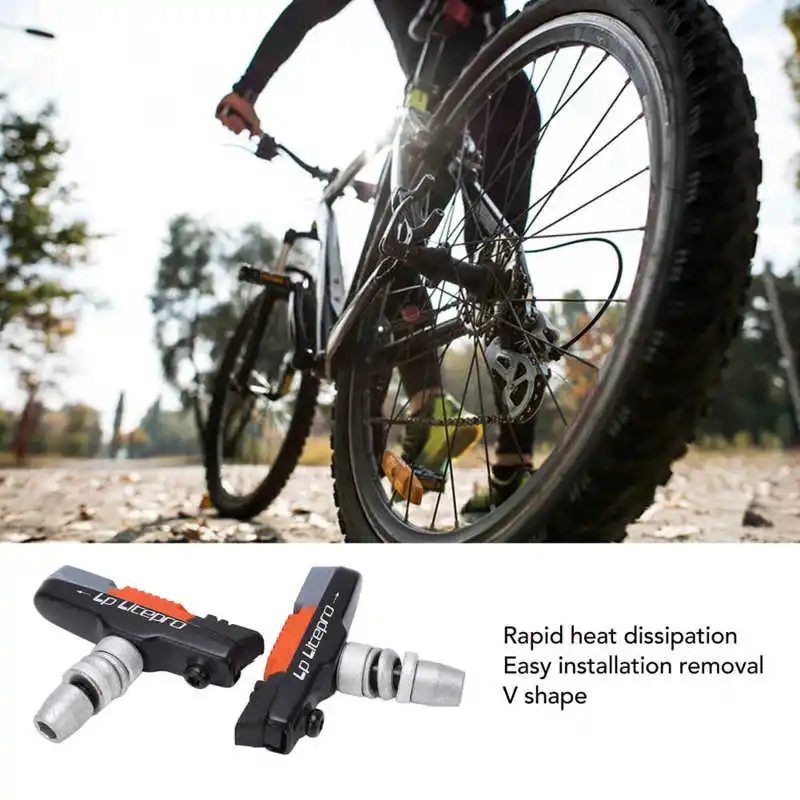 Road Bike Brakes Pad V Shaped Brake Noise Reduction High Wear Resistance Easy Installation MTB Thickened Rubber Bike Brake Block
Road Bike Brakes Pad V Shaped Brake Noise Reduction High Wear Resistance Easy Installation MTB Thickened Rubber Bike Brake Block