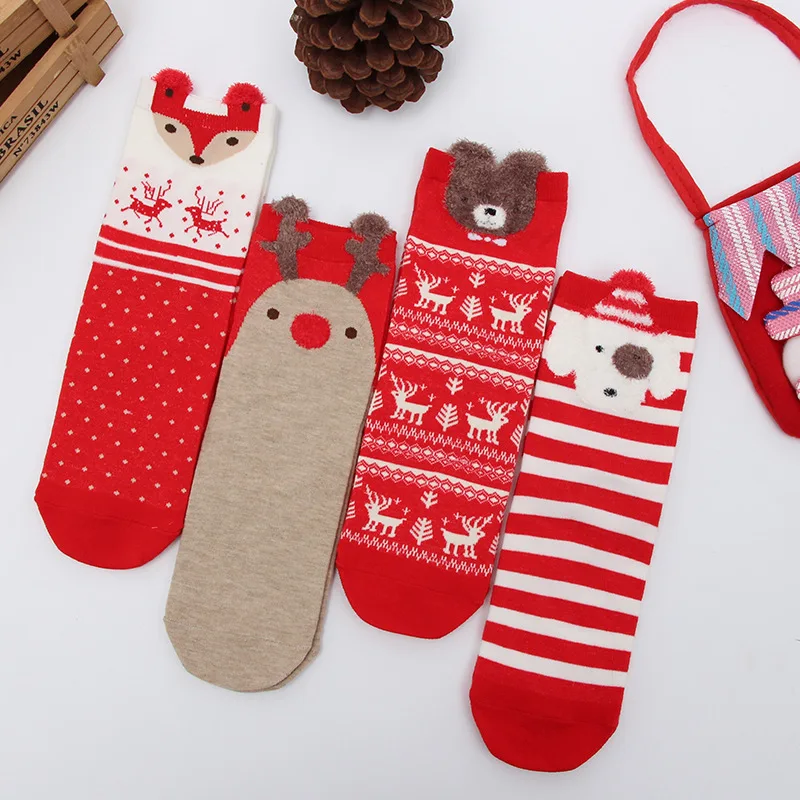 4 Pairs=8 pcs of High Quality Socks Autumn Winter Christmas Cotton Socks Ladies Red Festive Socks Cute Japanese Women's Socks
4 Pairs=8 pcs of High Quality Socks Autumn Winter Christmas Cotton Socks Ladies Red Festive Socks Cute Japanese Women's Socks