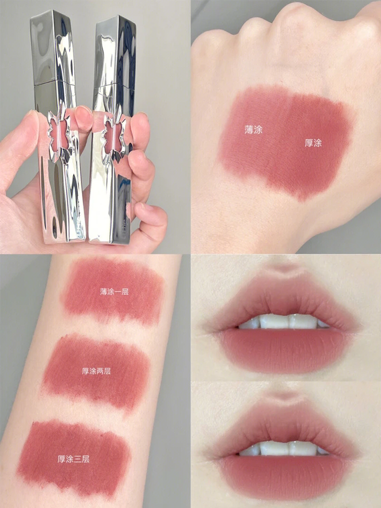 Глина для губ Little Odin в форме сердца, маленькая губная помада Odin, бобная паста, бежевое серо-розовое пятно для губ