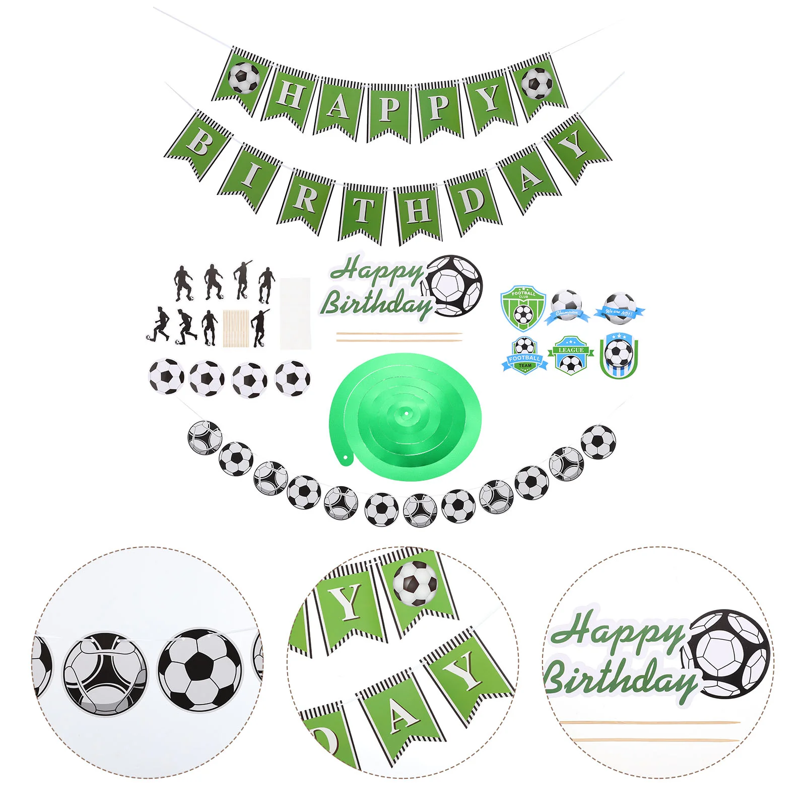 Soccer Party Birthday Football Decorations Banner Hanging Supplies Caketopper Swirlsthemed Spiral Happy Decor Hangingscupcake
Soccer Party Birthday Football Decorations Banner Hanging Supplies Caketopper Swirlsthemed Spiral Happy Decor Hangingscupcake