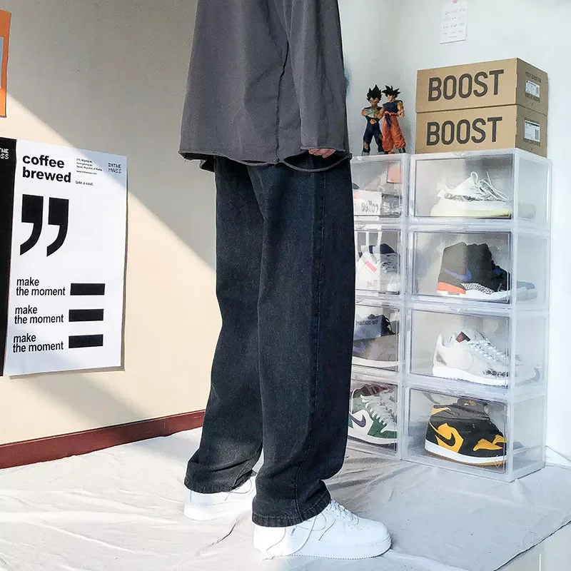 Loose Straight Pants Solid Color Casual Denim Pants Baggy Homme Cargo Pocket Jeans Biker Denim Trousers Hop Men's New
Loose Straight Pants Solid Color Casual Denim Pants Baggy Homme Cargo Pocket Jeans Biker Denim Trousers Hop Men's New