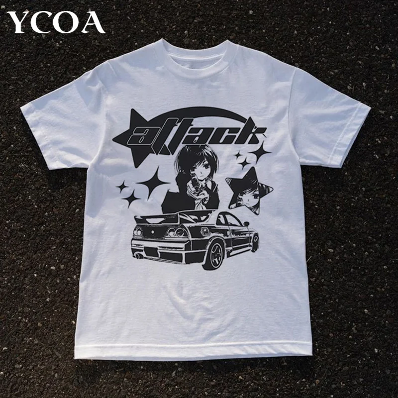 Women Y2k T-Shirt Oversized Cotton Tees Short Sleeve Korean Fashion Harajuku Streetwear Graphic Summer Tops Aesthetic Clothing
Women Y2k T-Shirt Oversized Cotton Tees Short Sleeve Korean Fashion Harajuku Streetwear Graphic Summer Tops Aesthetic Clothing