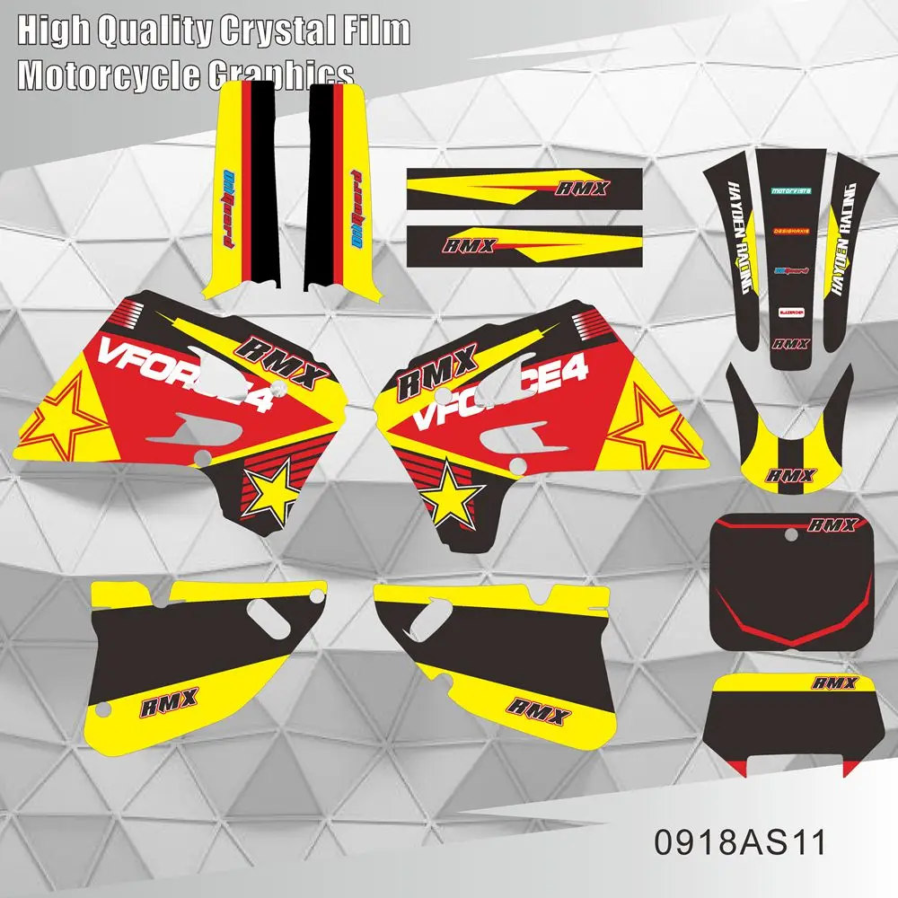 Полные графические наклейки, наклейки для мотоцикла, индивидуальный номер для SUZUKI RMX 125 250 RMX 125 RMX 250 1992 1993 1994 1995
Полные графические наклейки, наклейки для мотоцикла, индивидуальный номер для SUZUKI RMX 125 250 RMX 125 RMX 250 1992 1993 1994 1995