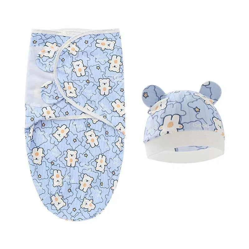 Newborn Blankets Baby Swaddling For 0-6 Month Infant Baby Boy Girl Sleeping Bag Muslin Wrap+Hat Set Soft Cotton Bedding Set Gift
Newborn Blankets Baby Swaddling For 0-6 Month Infant Baby Boy Girl Sleeping Bag Muslin Wrap+Hat Set Soft Cotton Bedding Set Gift