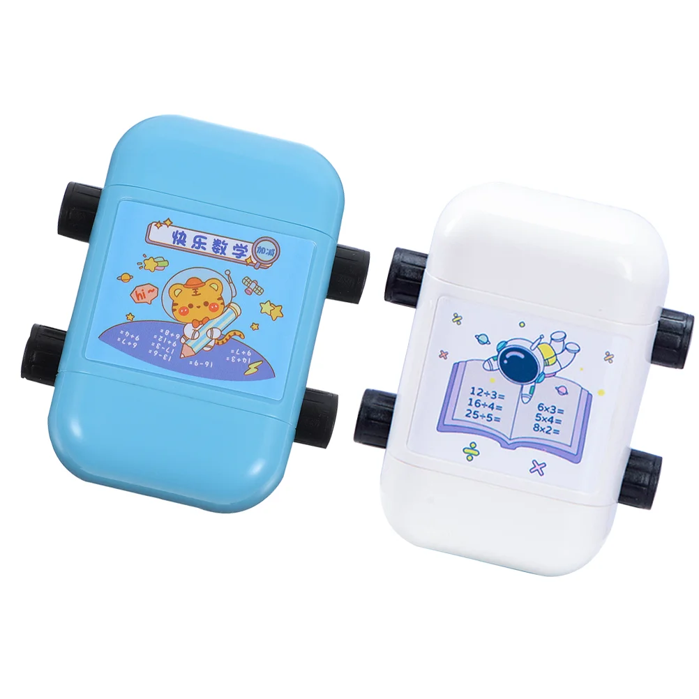 2 Pcs Multiplication Division Stamps Wear-resistant Math Roller Plastic School Student Kids Compact Lovely Number Accessory
2 Pcs Multiplication Division Stamps Wear-resistant Math Roller Plastic School Student Kids Compact Lovely Number Accessory