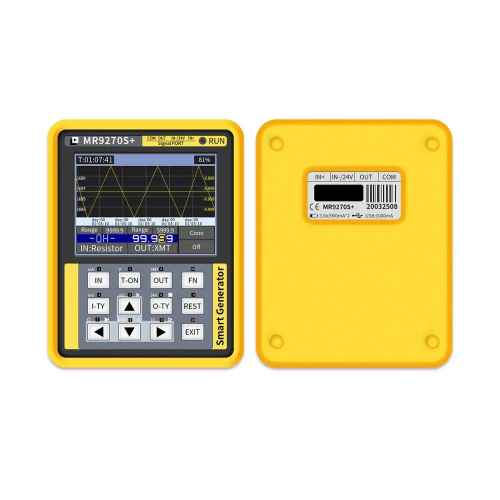 MR9270S+ 4-20mA signal generator transmitter thermal resistance thermocouple paperless recorder
MR9270S+ 4-20mA signal generator transmitter thermal resistance thermocouple paperless recorder