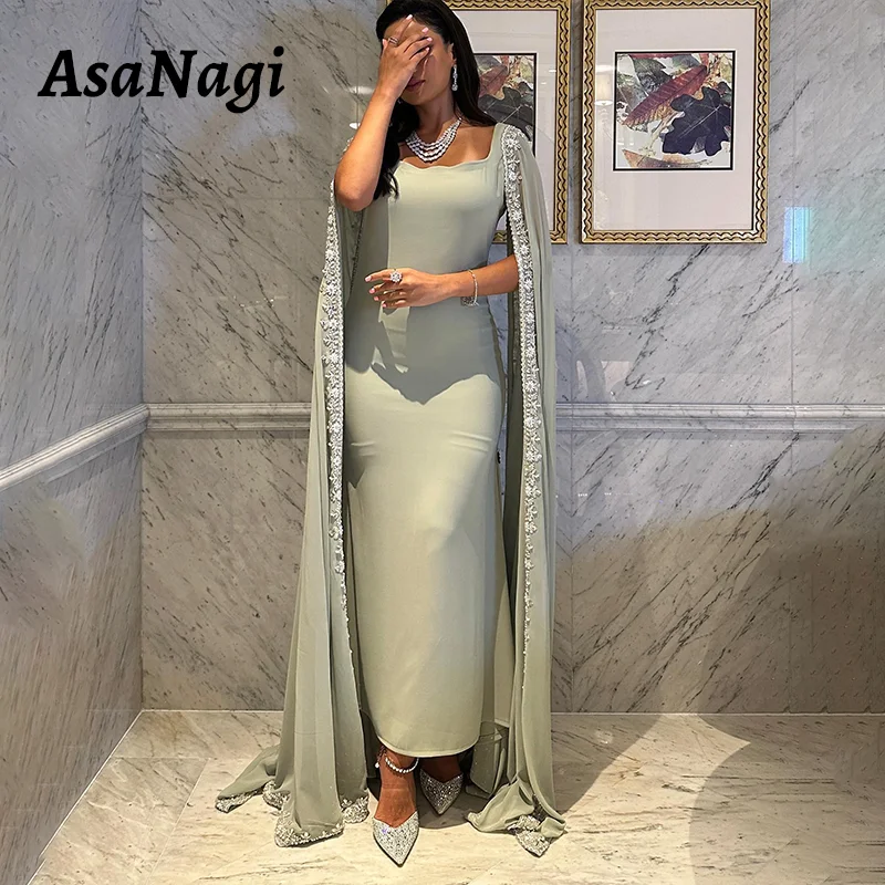 AsaNagi Lace Appliqué Prom Gown Women's Elegant Square Neck Party Evening Gowns Ankle Length Saudi Arabia Special Occasion Dress
AsaNagi Lace Appliqué Prom Gown Women's Elegant Square Neck Party Evening Gowns Ankle Length Saudi Arabia Special Occasion Dress