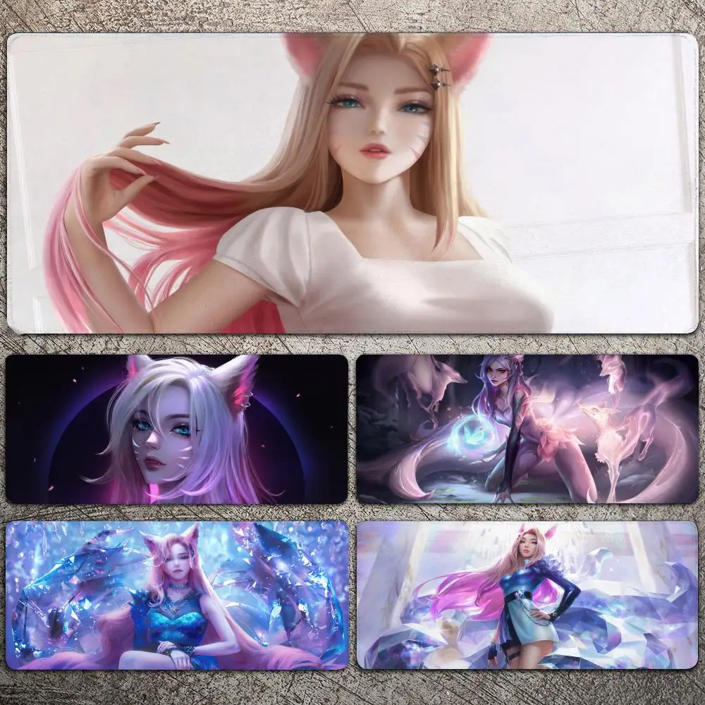 

Ahri League Of Legends Mousepad Large Gaming Mouse Pad LockEdge Thickened Computer Keyboard Table Desk Mat