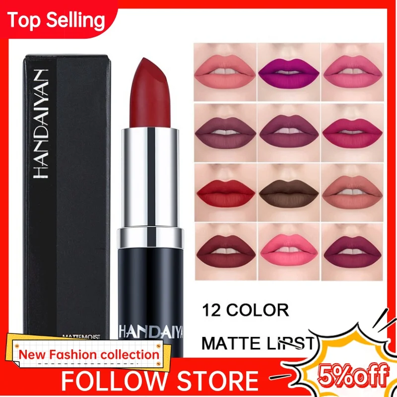 Handaiyan Sexy Nude Red Brown Purple Lipgloss Matte Lip Gloss Velvety Lipstick Matte Waterproof Makeup Long Lasting Cosmetic
Handaiyan Sexy Nude Red Brown Purple Lipgloss Matte Lip Gloss Velvety Lipstick Matte Waterproof Makeup Long Lasting Cosmetic