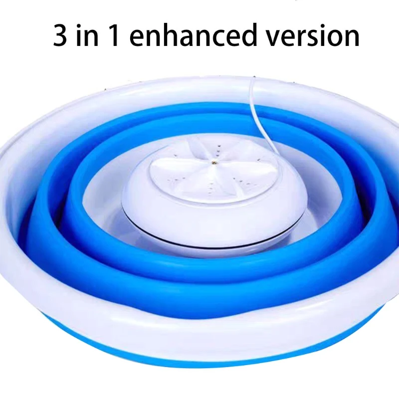 W8KC Foldable Mini Washing Machine Rotating Ultrasonic Turbines Washer USB Charging Laundry Clothes Cleaner for Home Travel
W8KC Foldable Mini Washing Machine Rotating Ultrasonic Turbines Washer USB Charging Laundry Clothes Cleaner for Home Travel