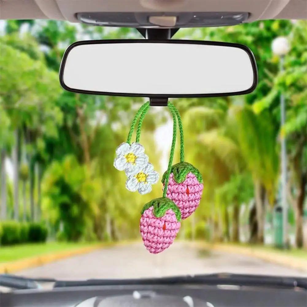 Strawberry Car Mirror Hanging Accessories Charm Fruit Decoration For Women Teens Interior Rear View Mirror Flower Decor R4A2
Strawberry Car Mirror Hanging Accessories Charm Fruit Decoration For Women Teens Interior Rear View Mirror Flower Decor R4A2