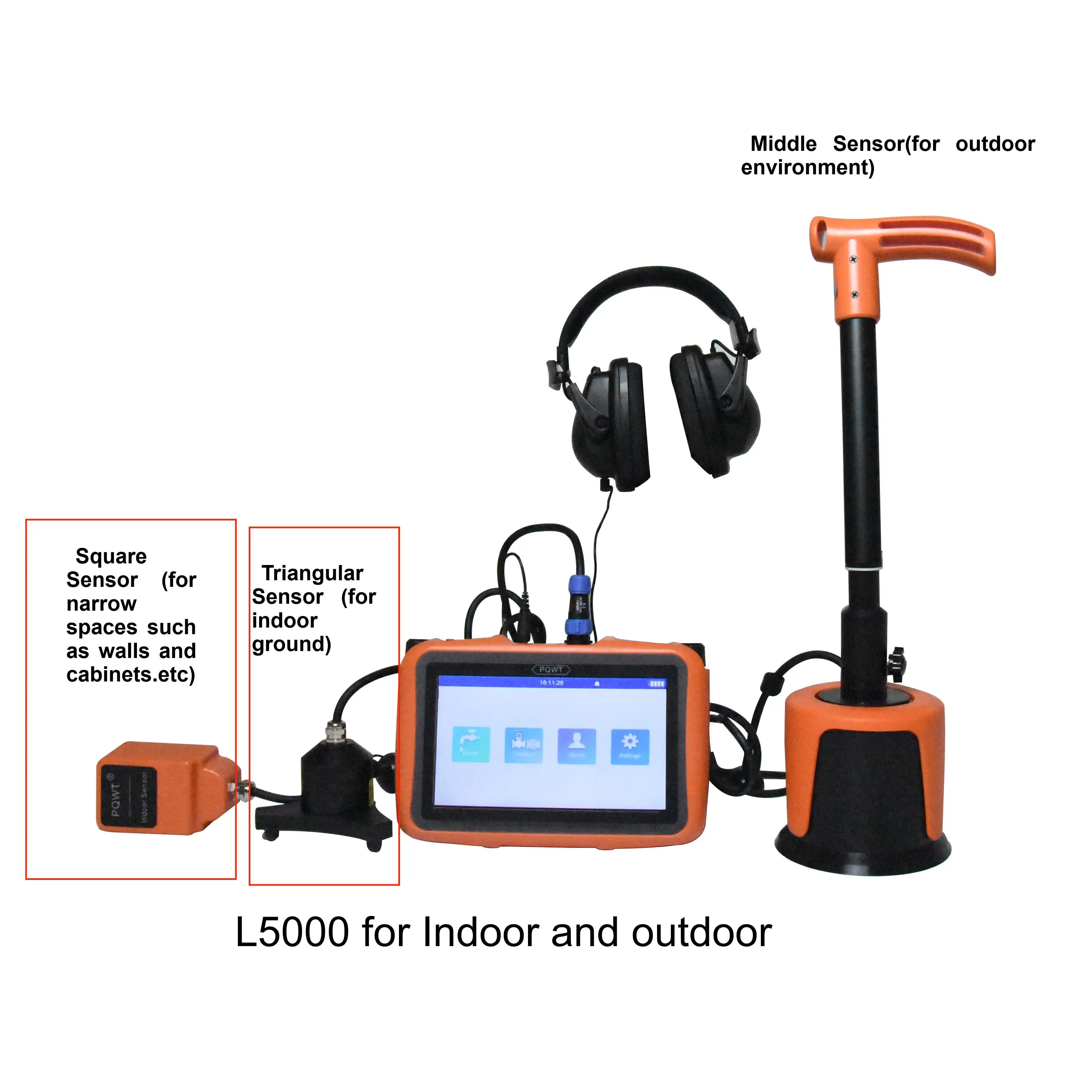 PQWT-L5000 Pipe Leak Detection For 5m Pipeline Leakage Detector Plumbing Tools And Equipment Manufacturer
PQWT-L5000 Pipe Leak Detection For 5m Pipeline Leakage Detector Plumbing Tools And Equipment Manufacturer