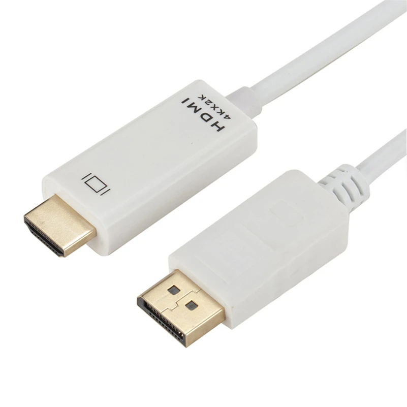 1 8 м 6 футов 3 10 4K DP DisplayPort к HDMI штекер-HDMI штекер адаптер Коннектор 1080p для Lenovo HP Dell HDTV